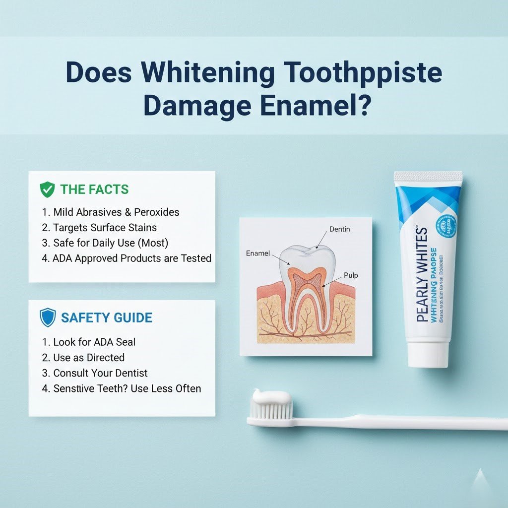 Does Whitening Toothpaste Damage Enamel