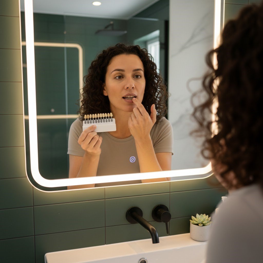 Tracking your progress with a shade guide can help you see subtle changes over the 2–6 week period.